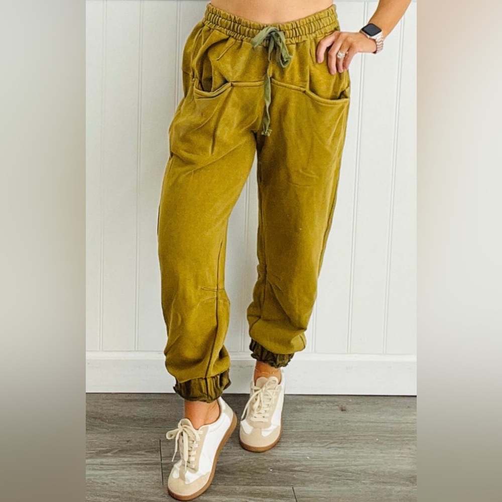 POL Mustard Jogger Pants